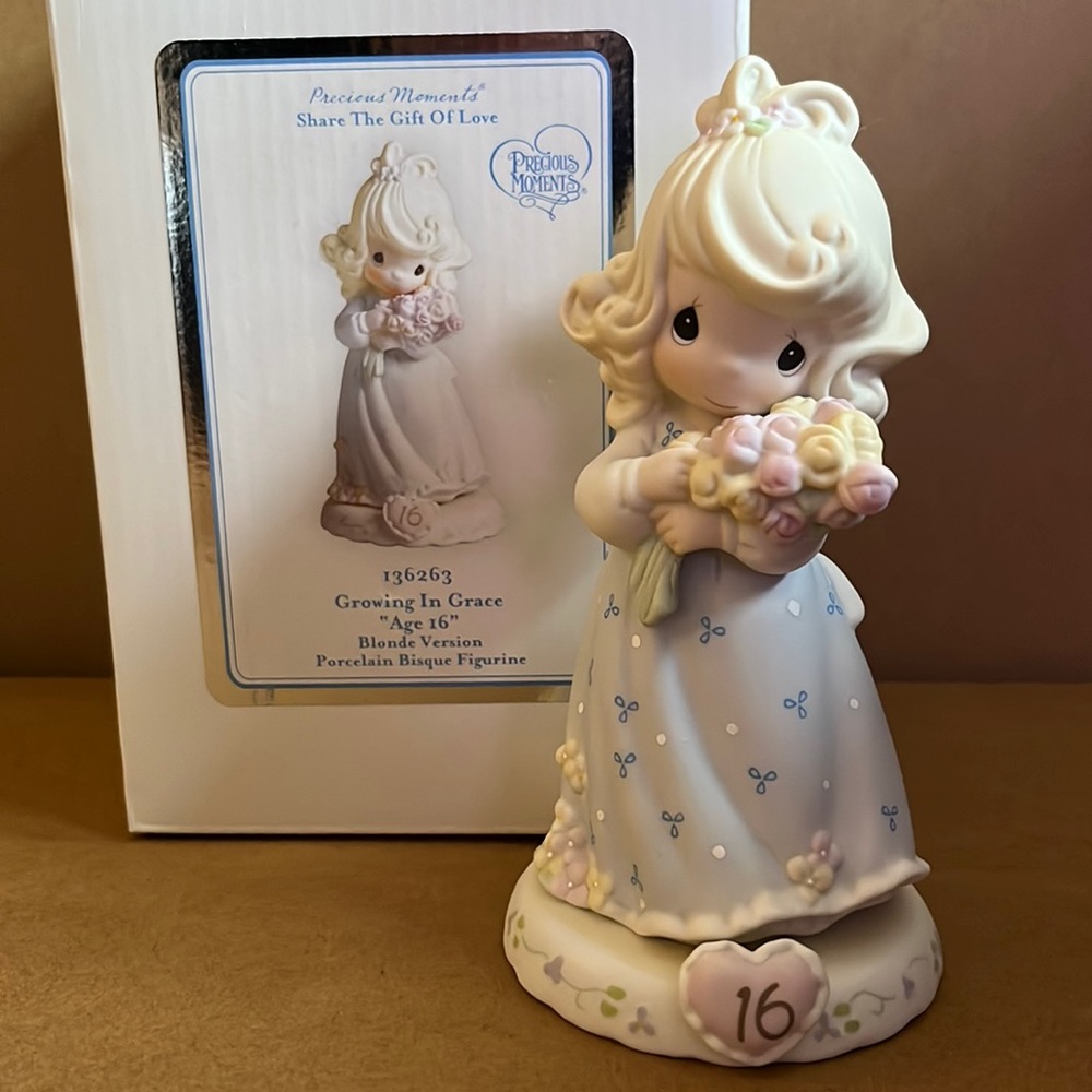 Precious Moments Share The Gift of Love Growing in Grace “Age 16” Blonde Version